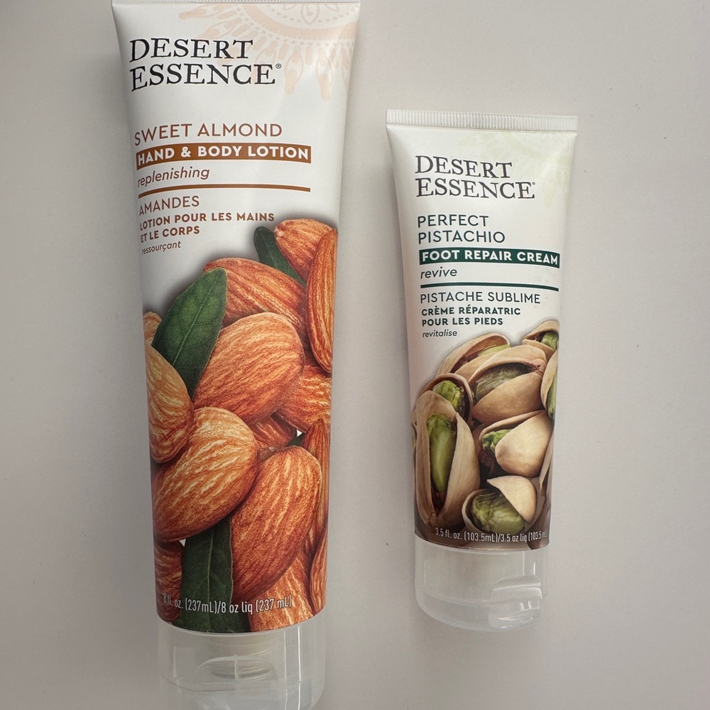Desert Essence New Body lotion and foot repair cream